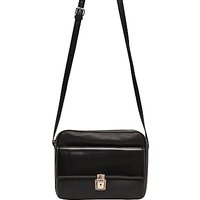 French Connection Clean Caroli Faux Leather Crossbody Bag, Black