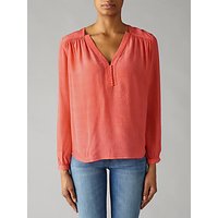 Pyrus Florence Silk Blouse, Coral