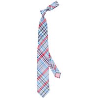 Thomas Pink Padday Check Linen-Blend Tie, Blue/Multi