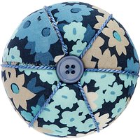 John Lewis Camomile Lawn Wrist Pin Cushion, Blue Floral