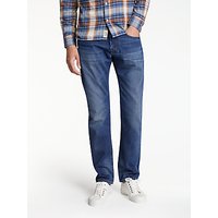 Edwin ED-55 Relaxed Tapered Jeans, Deep Blue Denim Grime Dirt Wash