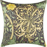 Morris & Co Seaweed Cushion, Yellow