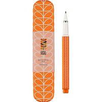 Orla Kiely Linear Stem Ballpoint Pen, Orange