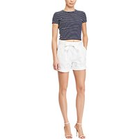 Polo Ralph Lauren Bow-Front Shorts, Pure White