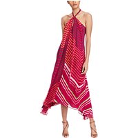 Polo Ralph Lauren Shibori-Dyed Silk Halter Dress, Aruba Pink Multi