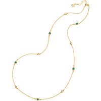 Melissa Odabash Evil Eye Chain Necklace, Gold