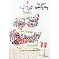 Paper Rose Wedding Day Card