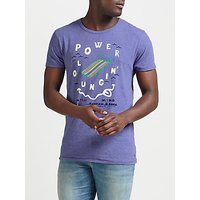 Scotch & Soda Power Lounging T-Shirt, Purple Stone Melange