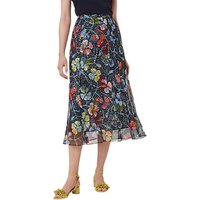 L.K. Bennett Phia Floral Midi Silk Skirt, Multi