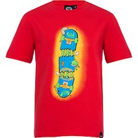 Animal Boys' Taco Skateboard Graphic T-Shirt, Red