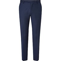Richard James Mayfair Wool Pindot Slim Suit Trousers, Navy