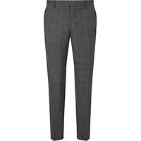 Richard James Mayfair Jaspe Check Wool Slim Suit Trousers, Grey
