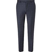 Richard James Mayfair Windowpane Check Slim Suit Trousers, Airforce