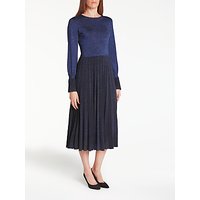 Bruce By Bruce Oldfield Knit Pleated Dress, Navy