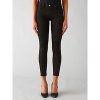 7 For All Mankind The Skinny Cropped Jeans, Rinsed Black