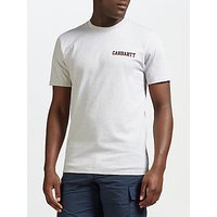 Carhartt WIP Short Sleeve College Script T-Shirt, Ash Heather