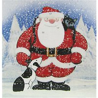 Santa Advent Calendar Christmas Card