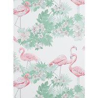 John Lewis Flamingos Wallpaper, Multi