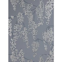 John Lewis Silver Berries Wallpaper, Steel