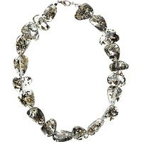Jackie Brazil Short Indiana Necklace, Clear/Seaweed