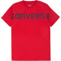 Converse Boys' Word Mark T-Shirt, Red