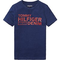 Tommy Hilfiger Boys' Branded T-Shirt, Indigo