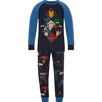 Marvel Children's Printed Pyjamas, Navy