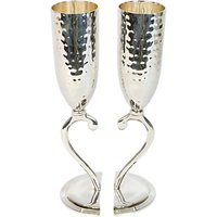 Culinary Concepts Hammered Heart Lovers Cups, Set Of 2