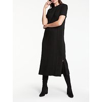 Modern Rarity Check Textured Dress, Black