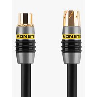 Monster MV2 Dual Shielded Performance Coaxial PAL Antenna Cable, 1.5m