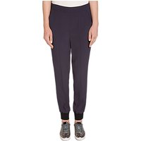 Oui Relaxed Trousers, Navy