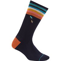 Paul Smith Feather Socks, One Size, Navy/Multi