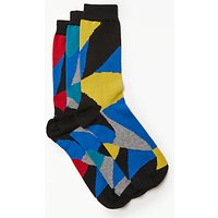 Kin By John Lewis Ripple Socks, Pack Of 3, One Size, Multi