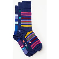 Paul Smith Spots And Stripes Socks, One Size, Pack Of 3, Multi
