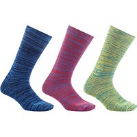 Kin By John Lewis Spacedye Socks, Pack Of 3, One Size, Multi