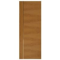 Flush Prefinished Oak With Aluminium Inlay Unglazed Internal Standard Door (H)1981mm (W)762mm