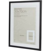 Black Single Frame Wood Picture Frame (H)74cm X (W)54cm