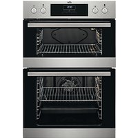 AEG DEB331010M Built-In Multifunction Double Oven, Stainless Steel