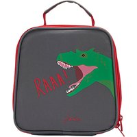 Little Joule Children's Dinosuar Print Munch Lunch Box Bag, Grey/Red