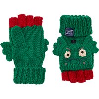 Little Joule Children's Dragon Character Mittens, Green/Red