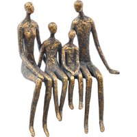 Libra Sitting Family Of Four Shelf, Bronze