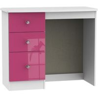 Rosa Pink & White Dressing Table (H)800mm (W)930mm