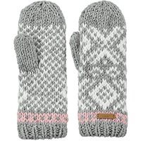 Barts Log Cabin Mittens, One Size, Grey