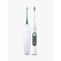 Philips Sonicare Gum Health Electric Toothbrush With AirFloss Interdental Toothbrush, White/Green
