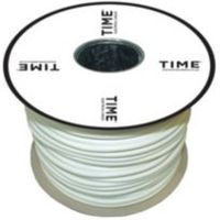 Time 3 Core Round Flexible Cable 1.0mm² 3183Y White 25m