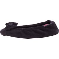 Totes Pillowstep Ballet Bow Slippers, Black