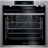 AEG BSE574221M Built-In Pyrolytic Multifunction Single Oven With Steam, Stainless Steel