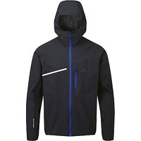 Ronhill Stride Rainfall Men's Waterproof Running Jacket, Black/Blue