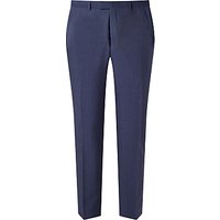 Richard James Mayfair Wool Mohair Tonic Slim Suit Trousers, Blue