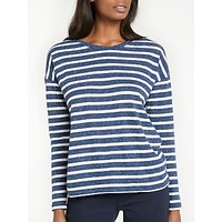 Lee Long Sleeve Striped T-Shirt, Medieval Blue